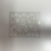 3D Sticker weiss XF 013